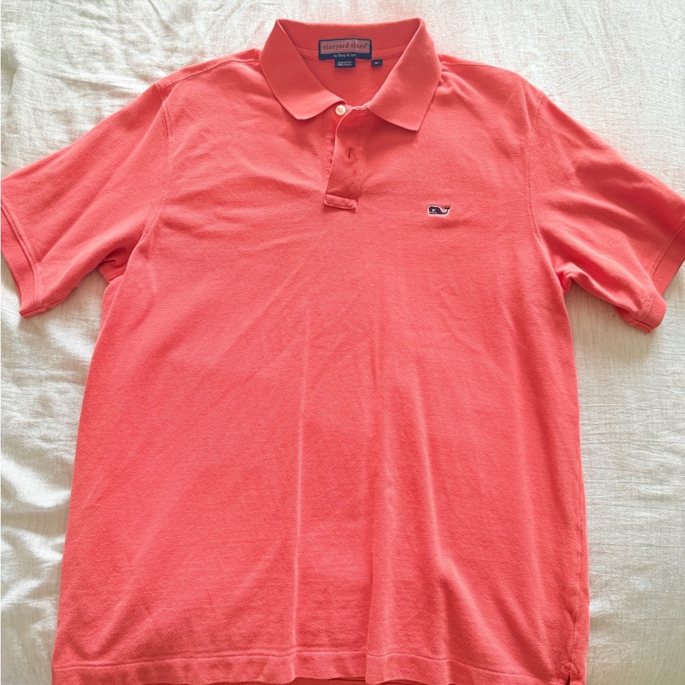 Vineyard Vines Pink Polo Shirt Classic Short Sleeve